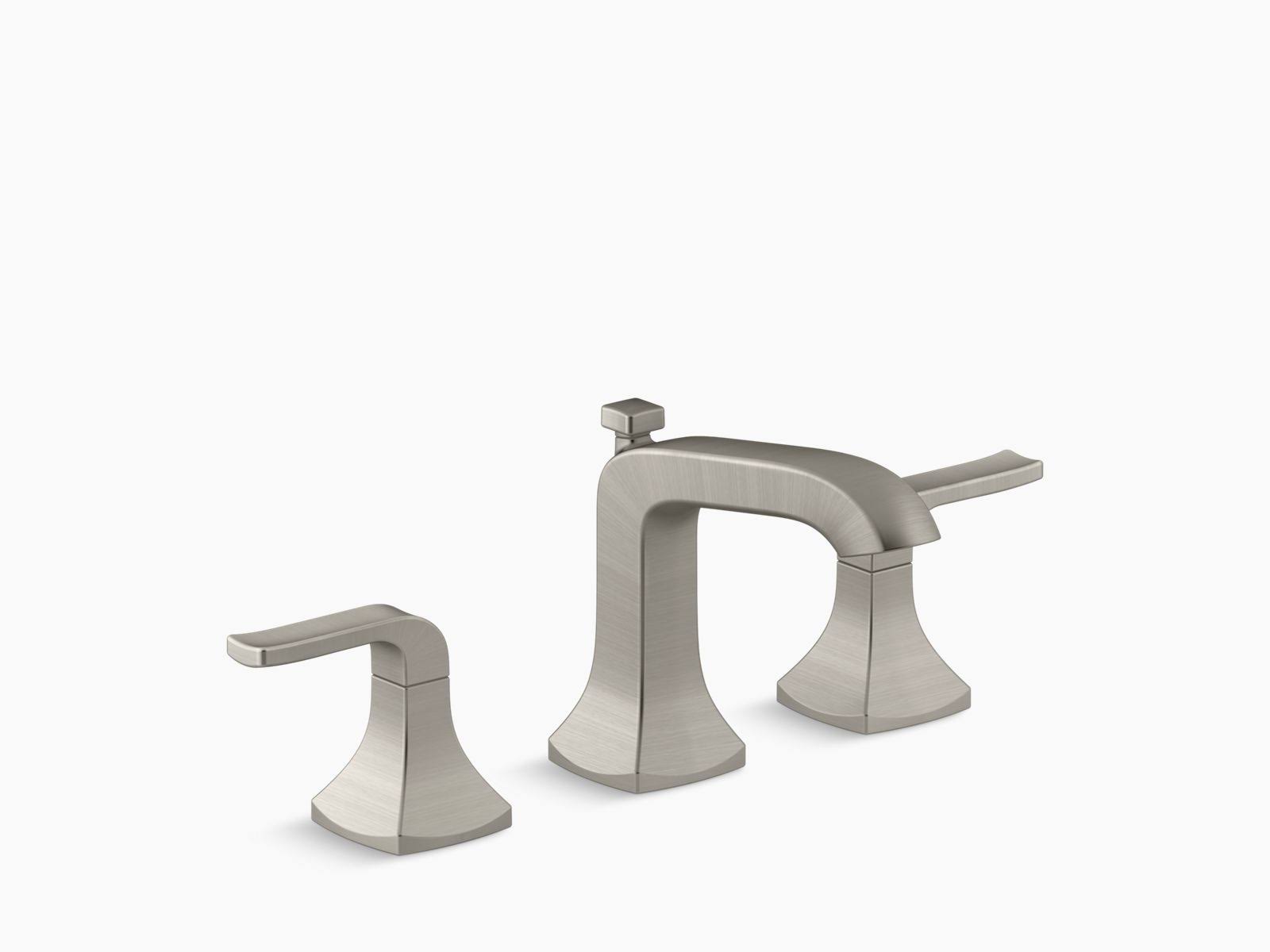 Kohler R76216-4D-BN Rubicon 8x22 Widespread Bathroom Faucet - Vibrant Brushed Nickel