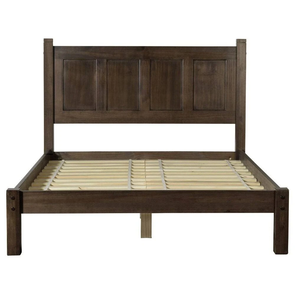 Grain Wood Furniture Shaker Platform Bed Color: Espresso, Size: Queen
