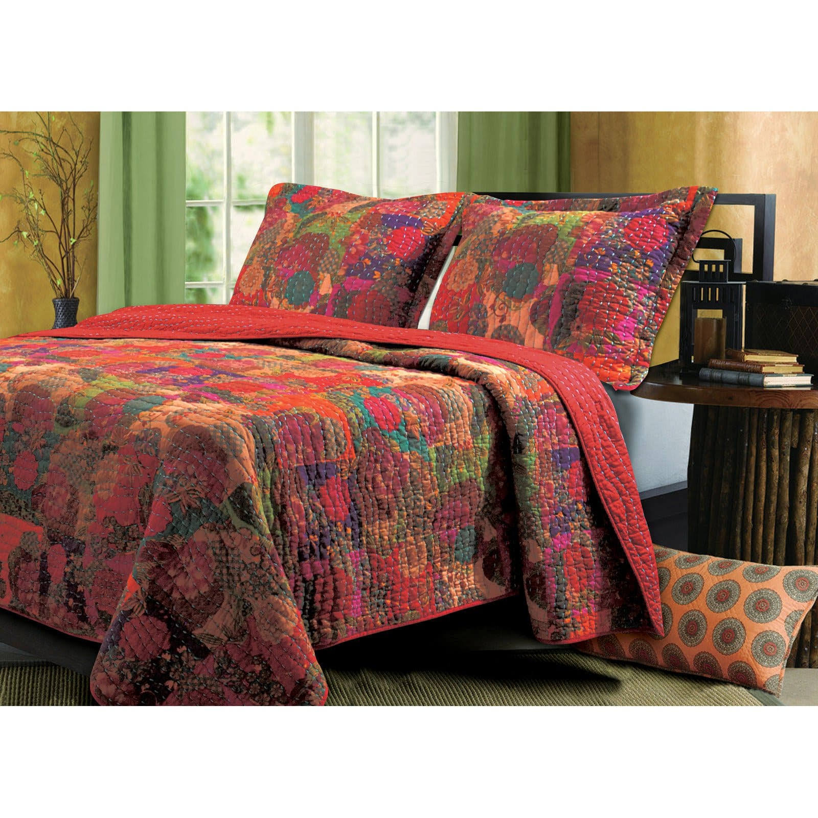 Greenland Home Fashions Jewel Quilt Set Twin