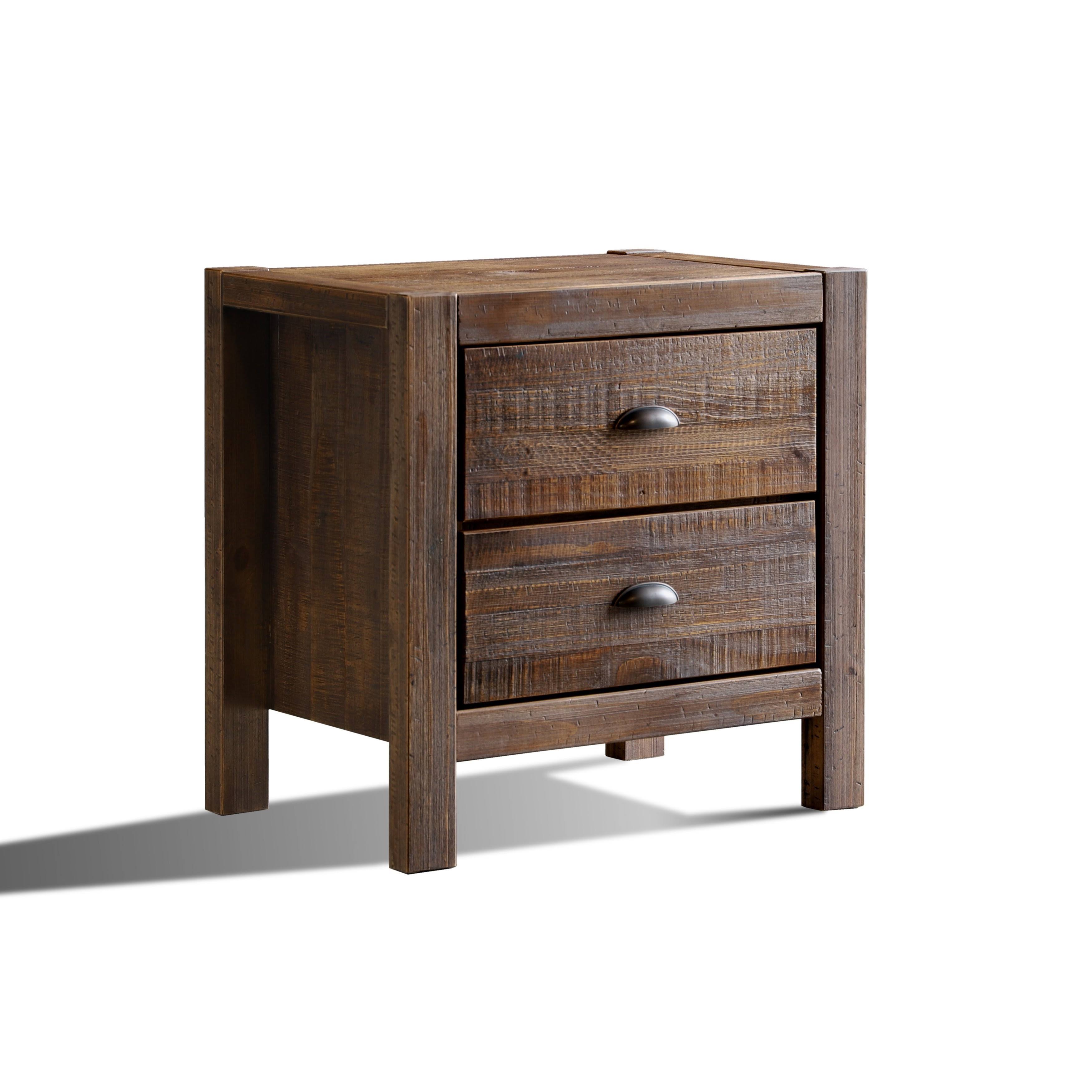 Montauk 2 Drawer Nightstand Color: Rustic Walnut