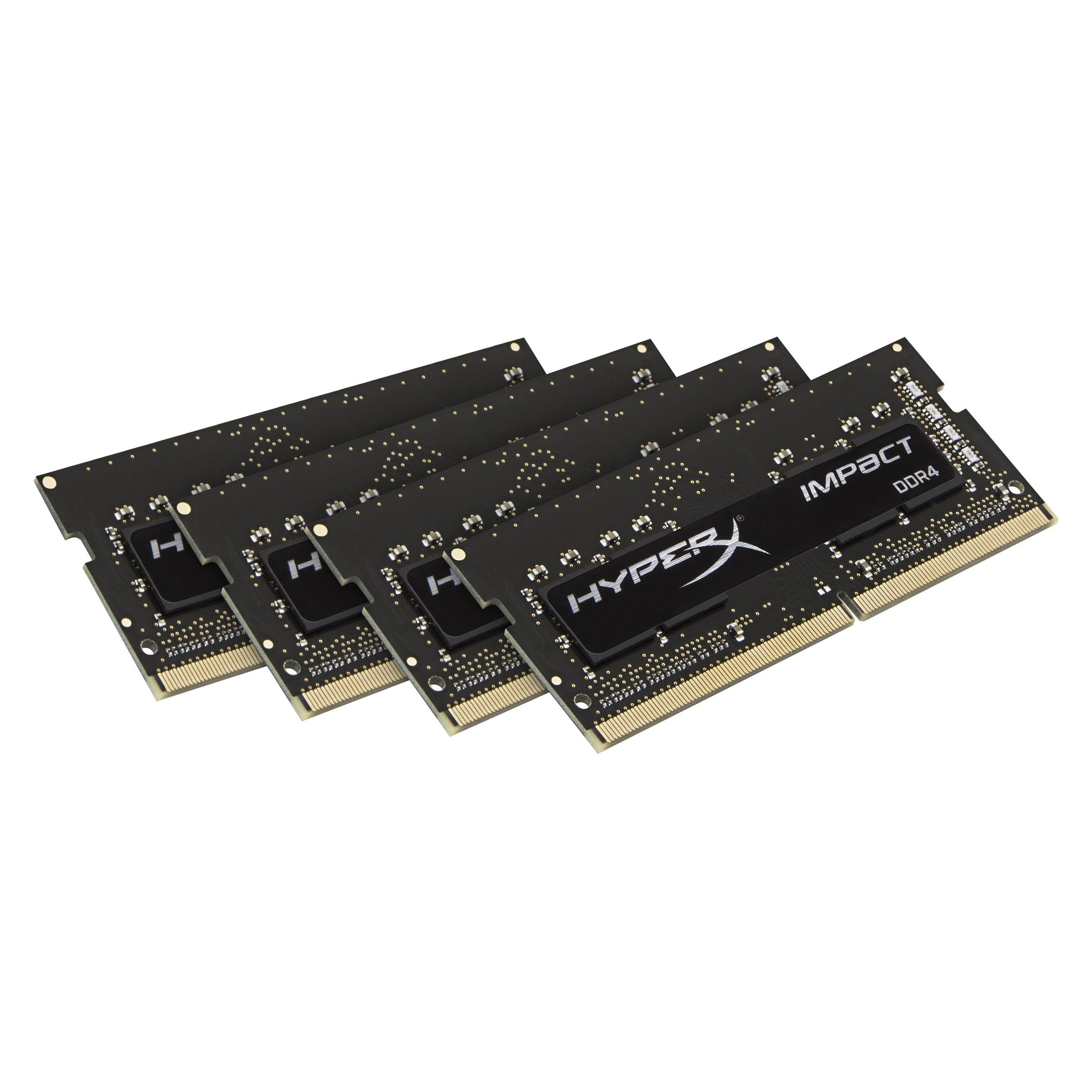 Kingston HX424S15IBK4/16 HyperX Impact Sodimm - 16GB Kit (4x4GB) - DDR4 2400MHz