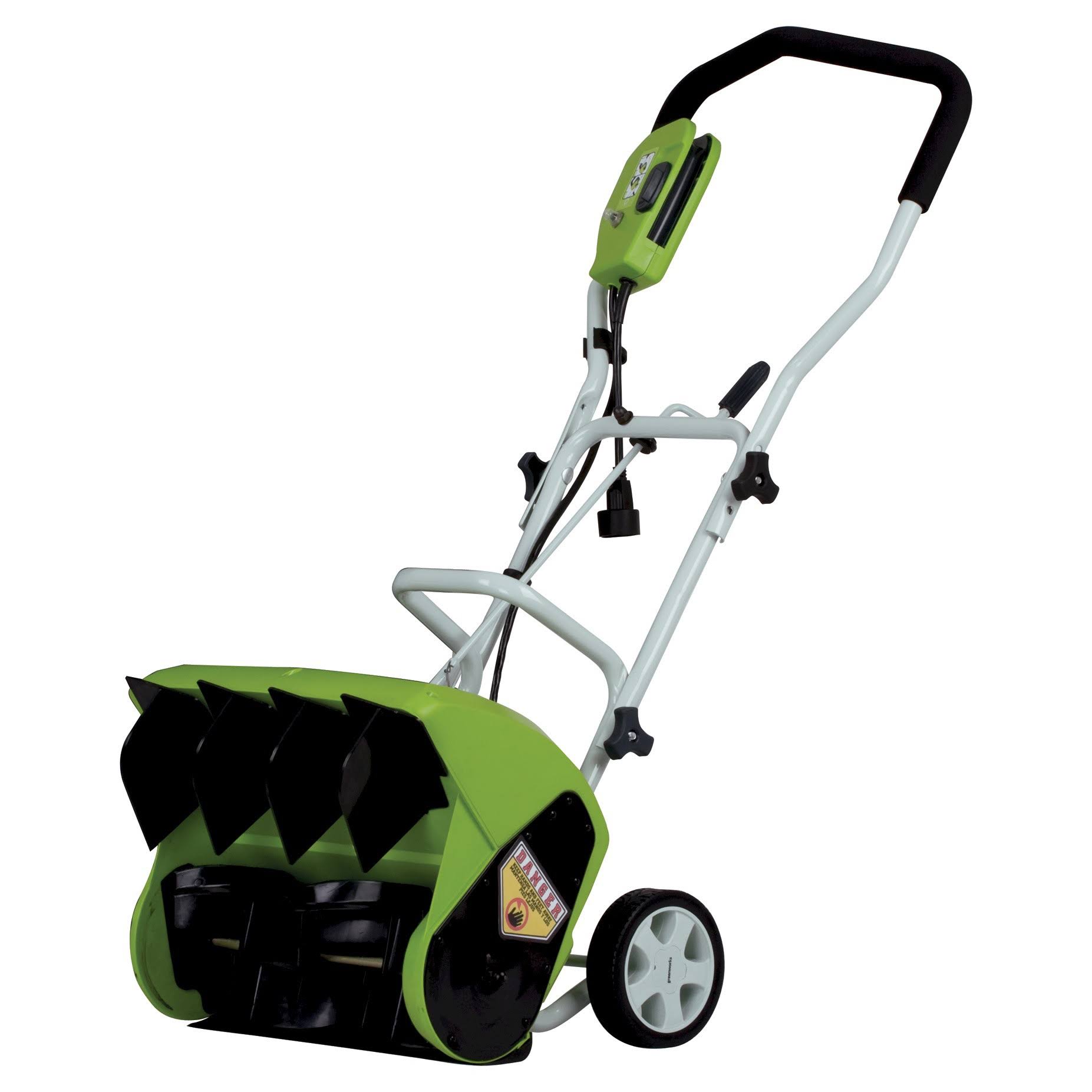 Greenworks 10 Amp Corded Snow Thrower, Green