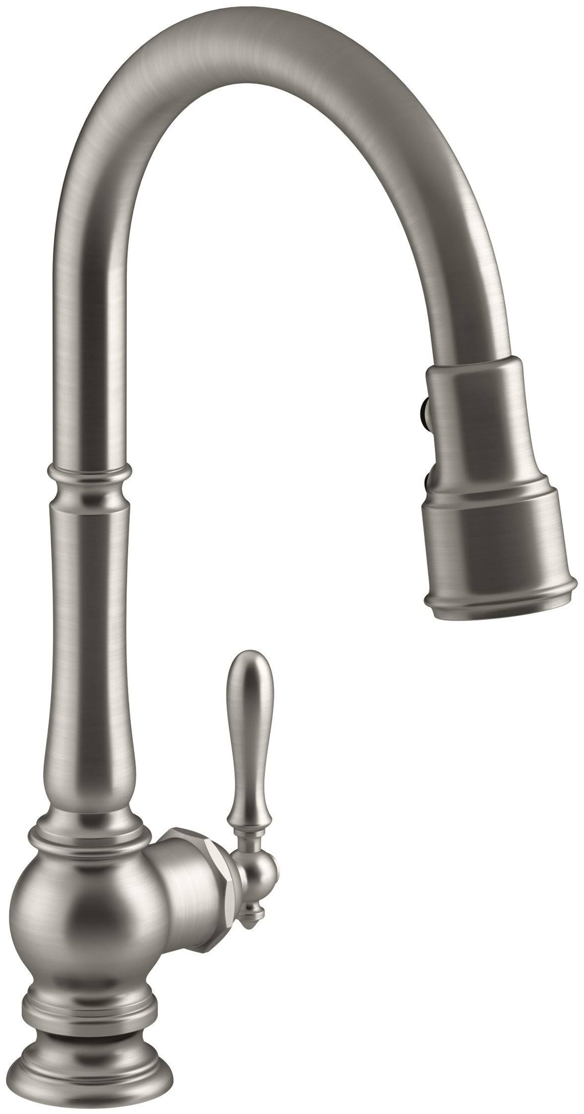 Kohler Artifacts Pull-Down Kitchen Sink Faucet, Vibrant Stainless, K-99259-VS