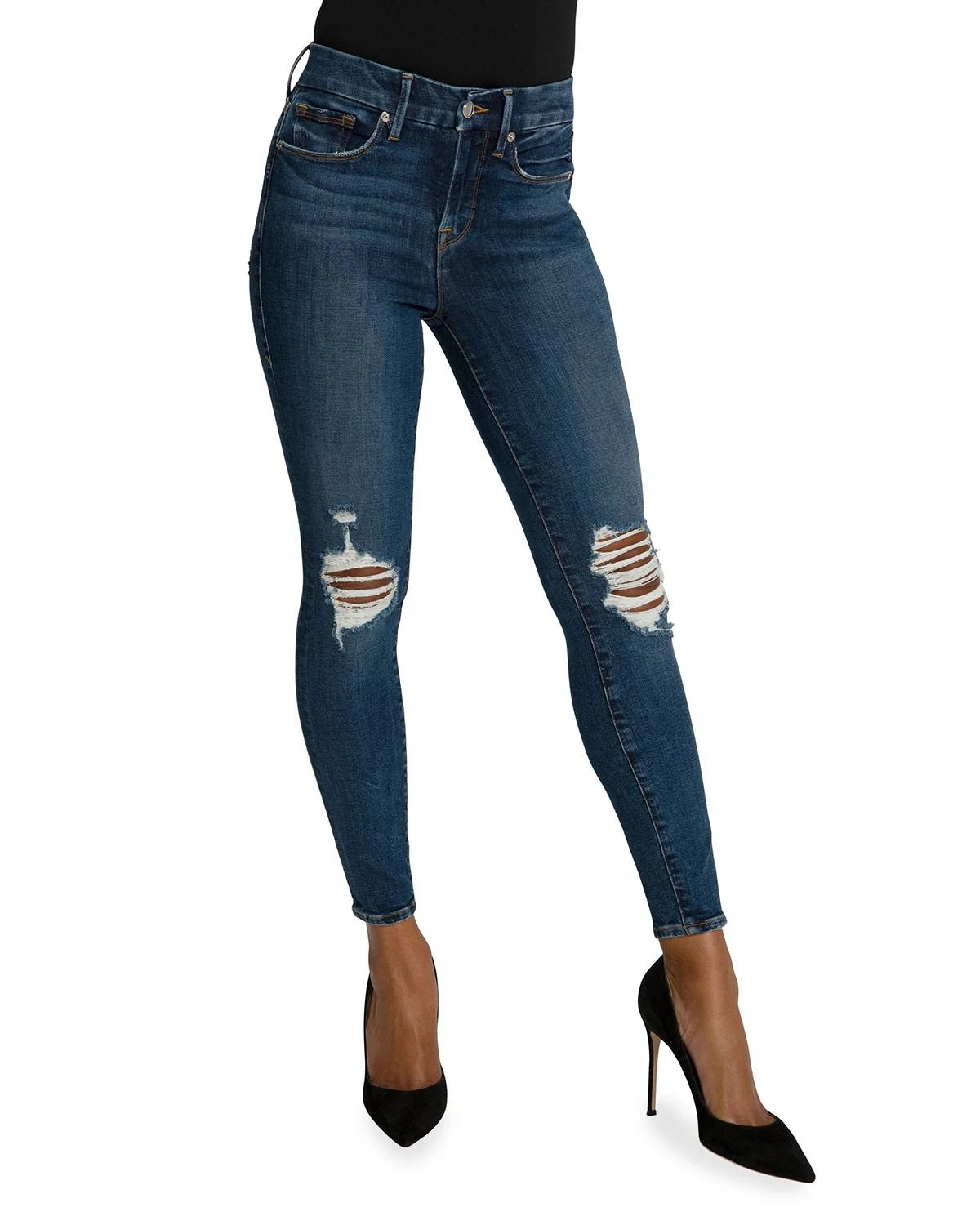 Good American Women&s Good Legs Crop Jeans