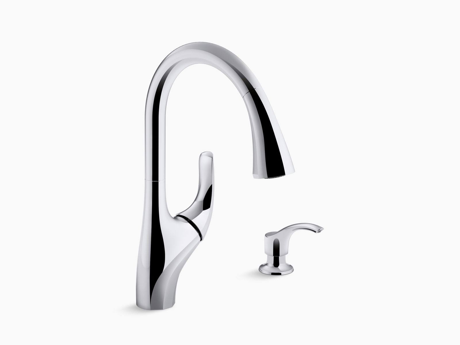 Kohler R18594-SD-CP Trielle Pull-Down Kitchen Faucet - Polished Chrome