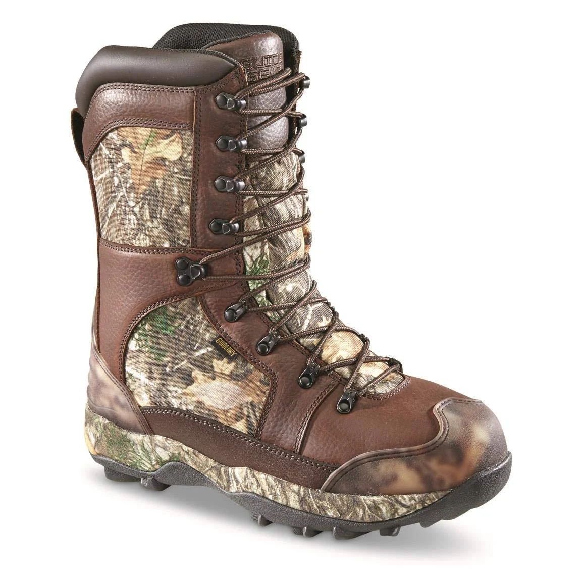 Guide Gear Monolithic Extreme Waterproof Insulated Hunting Boots 2400 Gram Thinsulate Ultra, Men&s, 14D, Realtree Edge