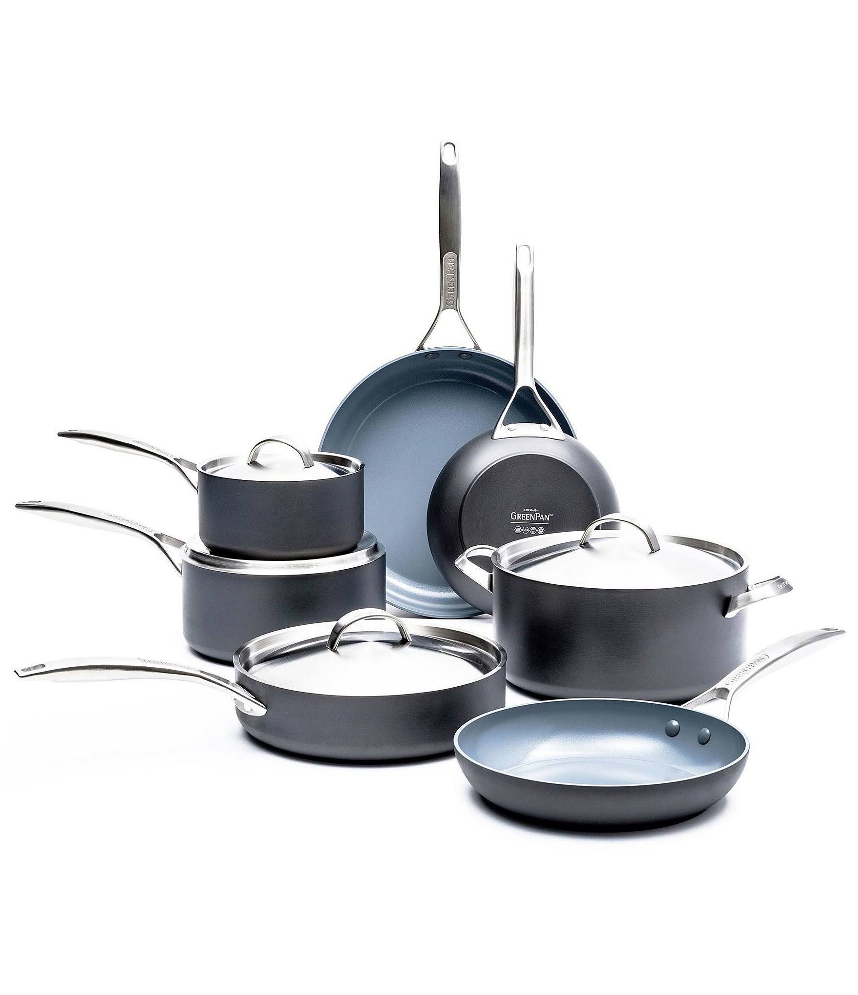 Paris Pro Ceramic Nonstick 11-Piece Cookware Set GreenPan