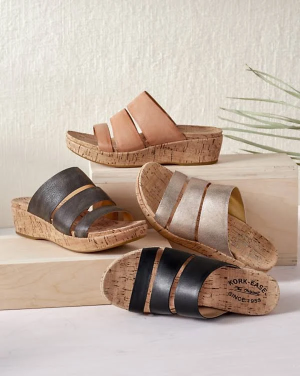 Kork-Ease Menzie Cork Sandals - 10 - Light Tan
