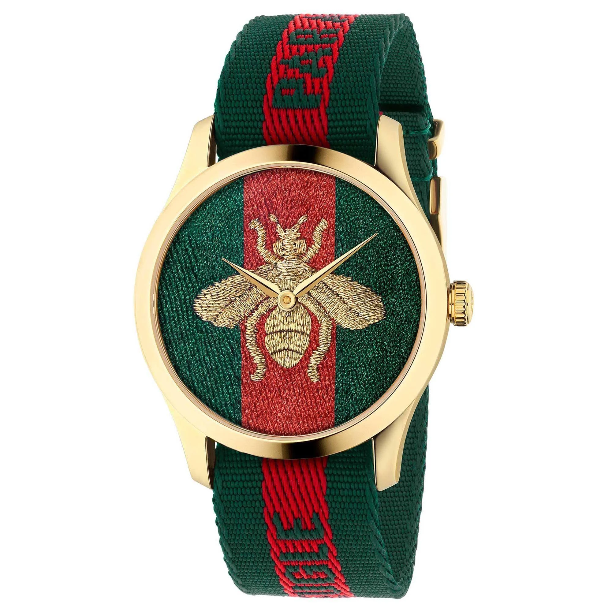 GUCCI Le Marche Des Merveilles Nylon Strap Watch