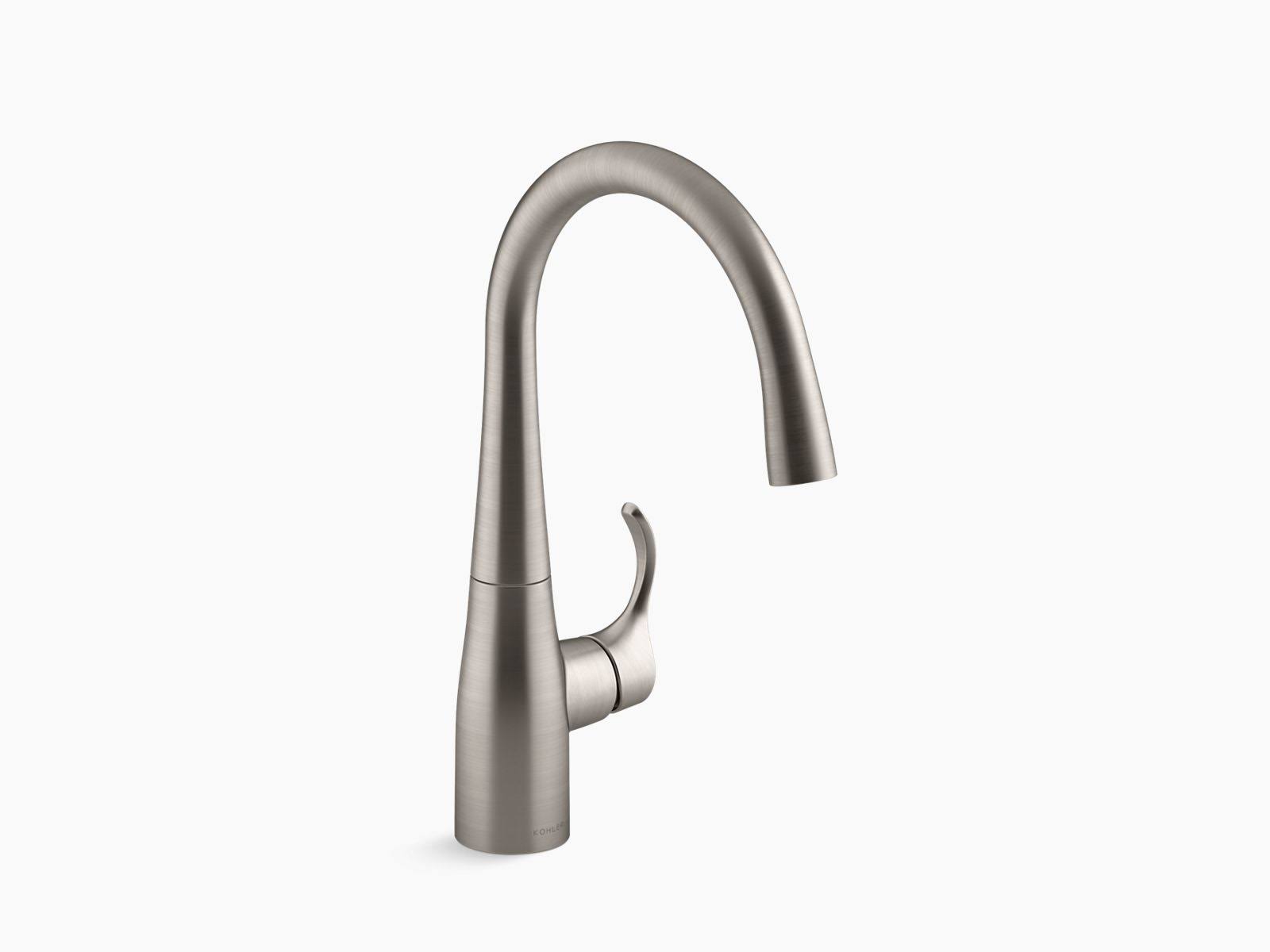 Kohler K-22034-VS Simplice Bar Sink Faucet - Vibrant Stainless
