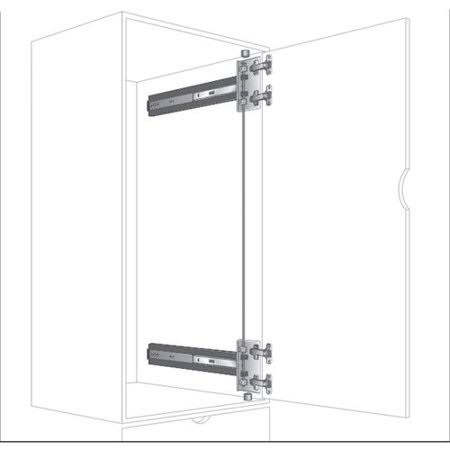 Knape and Vogt KV 8092 4x4 Pocket Door Slide 28x22 8092p Eb 28
