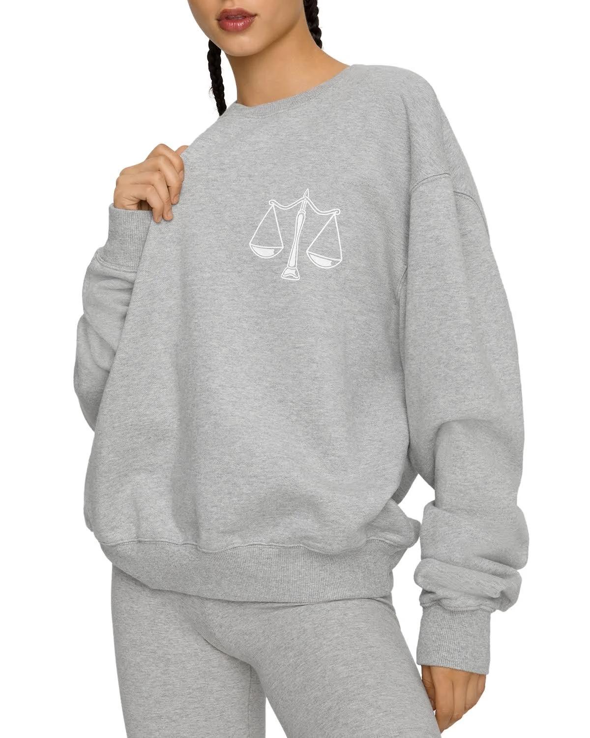 Good American Women&s Libra Boyfriend Sweatshirt Size 0