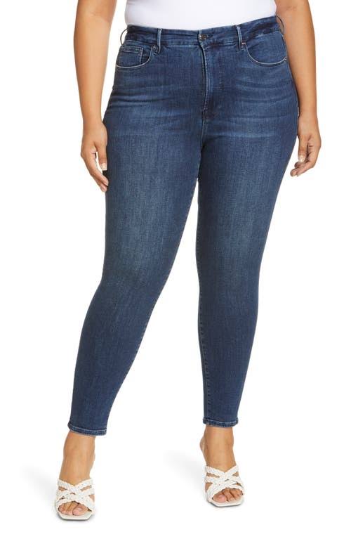 Good American Good Legs Ripped Ankle Skinny Jeans, Size 20 in Blue784 at Nordstrom