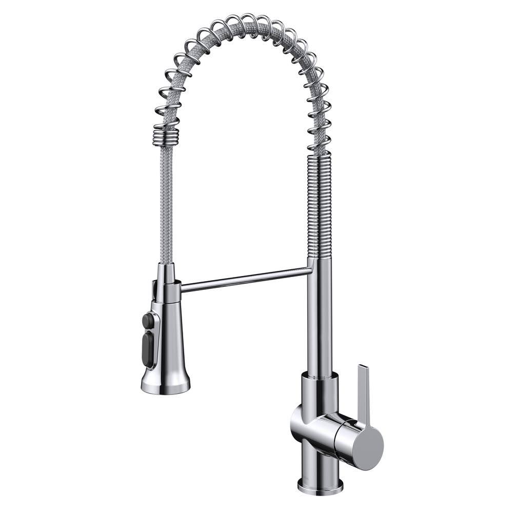 Kraus KFF-1691CH 2-in-1 Britt Commercial Style Pull-Down Single Handle Water Filter Kitchen Faucet for REVERSE Osmosis u0026 Wat