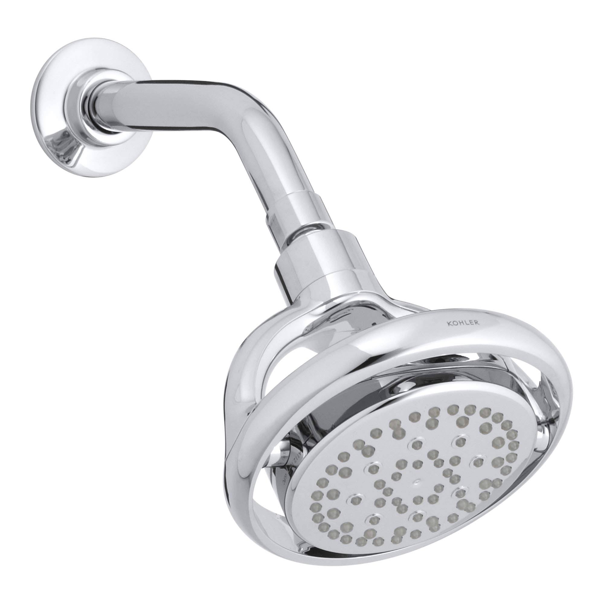 Kohler K-15996-CP Flipside 2.5 GPM Multifunction Wall-Mount Showerhead, Polished Chrome