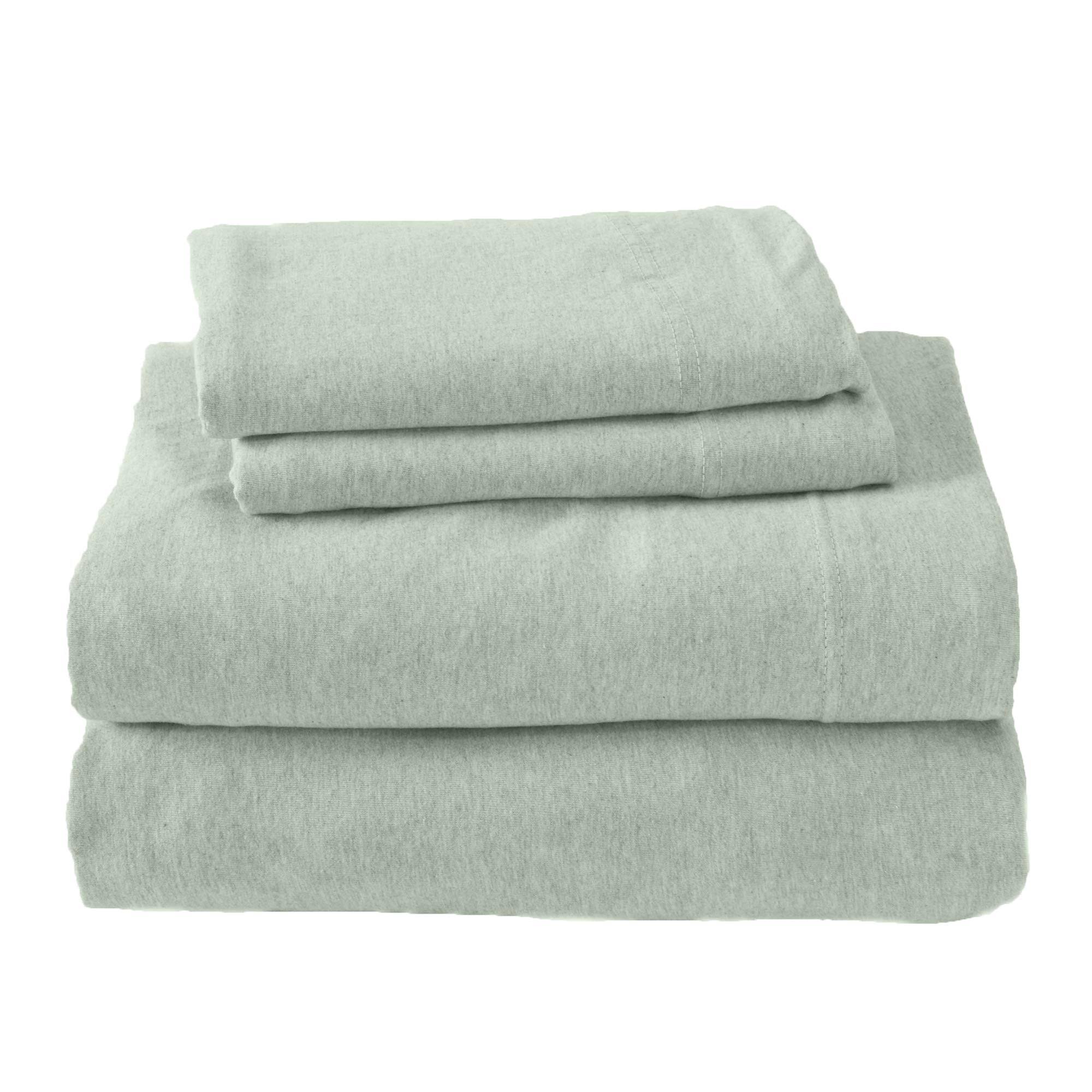Great Bay Home Cotton Jersey Knit Sheet Set California King Green