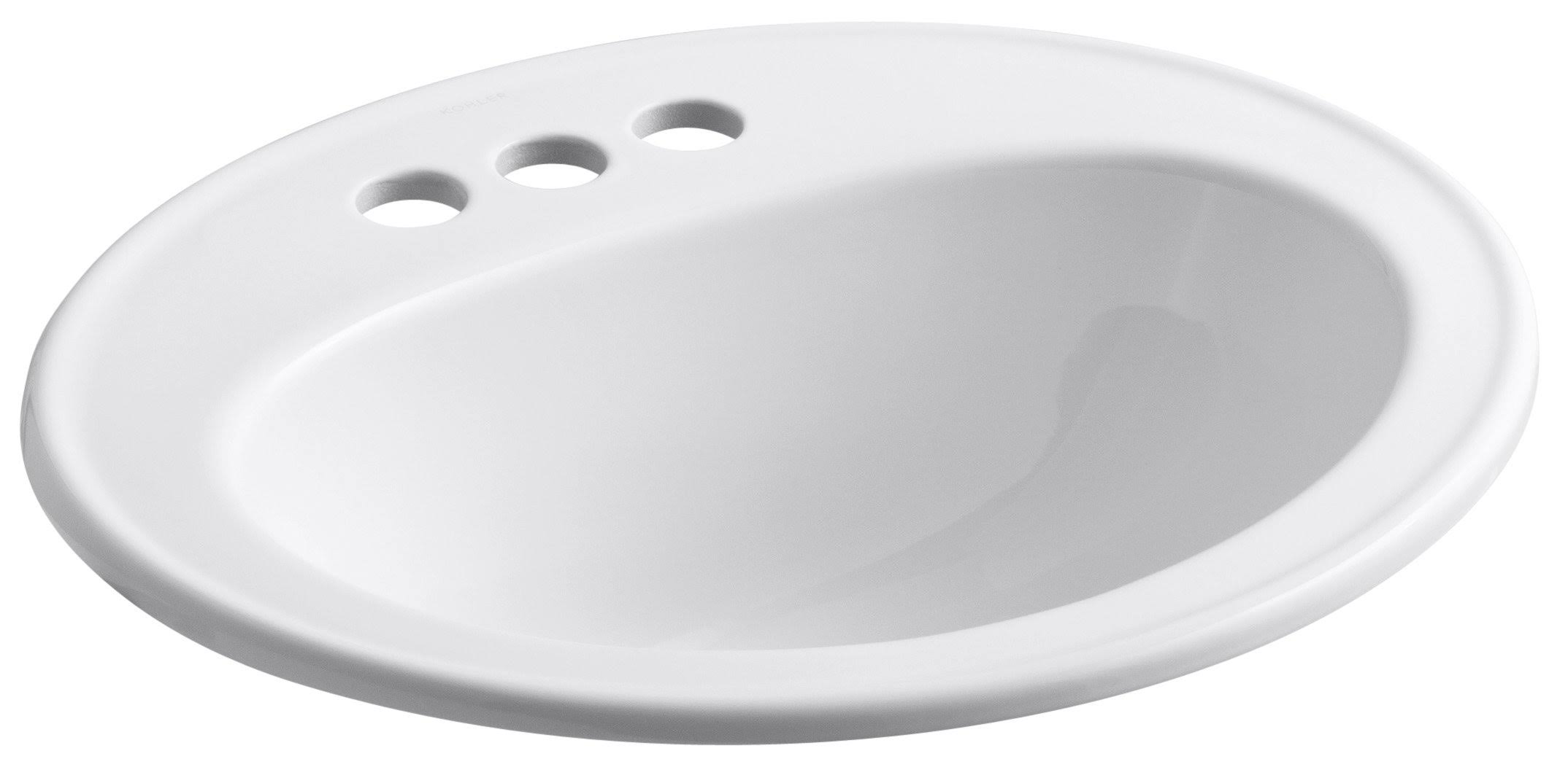 Kohler K-2196-4-0 Pennington Bathroom Sink White