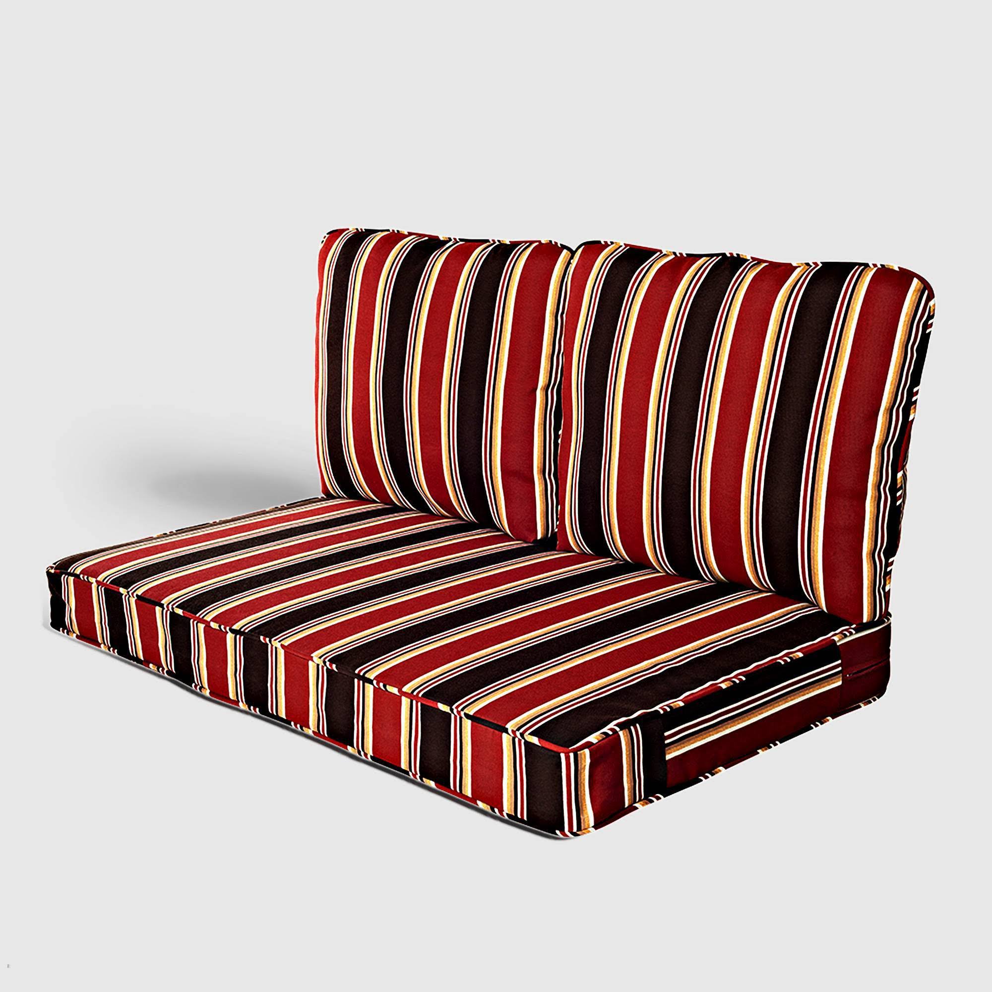 Grand Basket Rolston 3pc Outdoor Replacement Loveseat Cushion Set Red Stripe