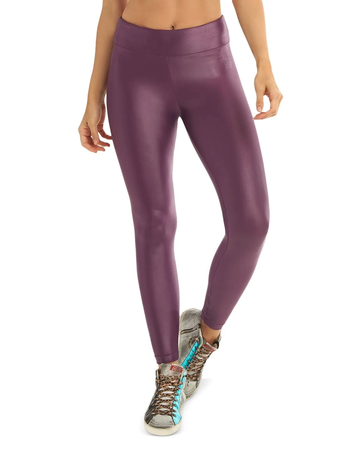 Koral Lustrous High Rise Legging - Purple - Leggings