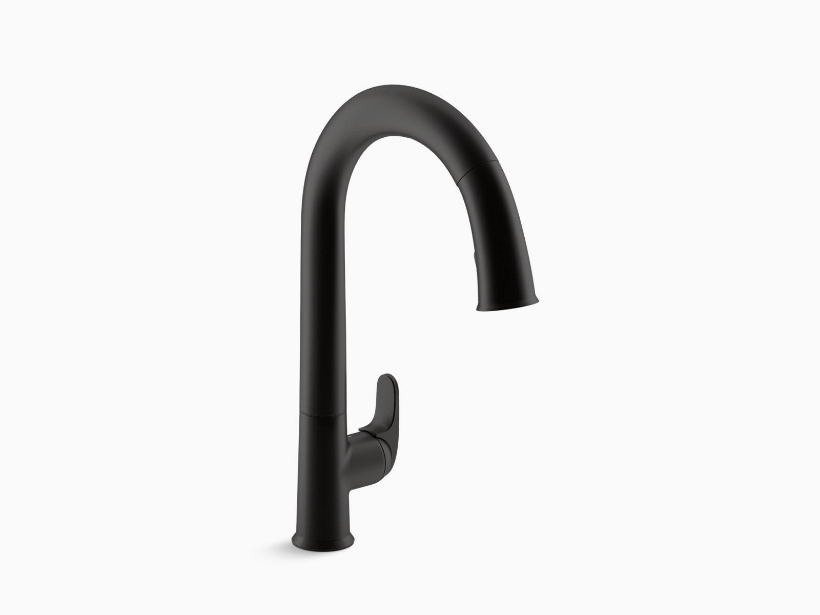 Kohler K-72218-BL Sensate Touchless Kitchen Faucet Pull-Down Spout in Matte Black