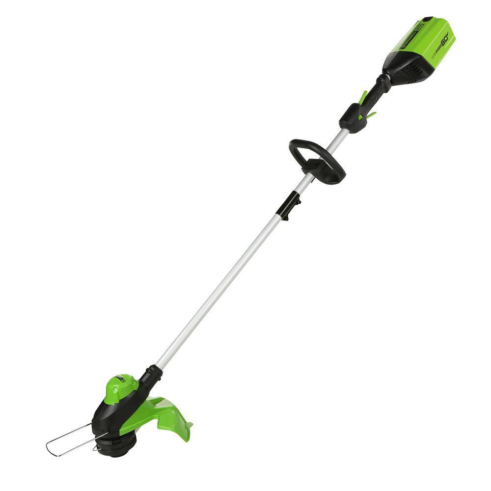 Greenworks Pro 13 in. 60-Volt Battery Cordless TorqDrive Brushless String Trimmer with 2.0 Ah Battery and Charger 2122902