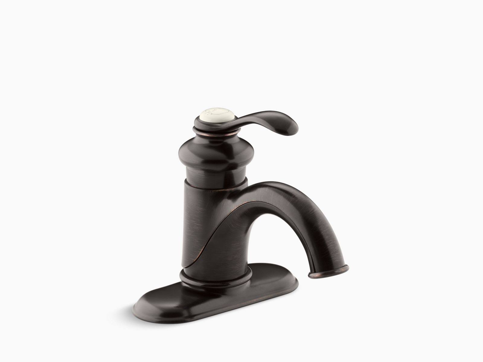 Kohler 12181-2BZ Fairfax Centerset Bathroom Sink Faucet with Single Lever Handle - Oil-Rubbed Bronze