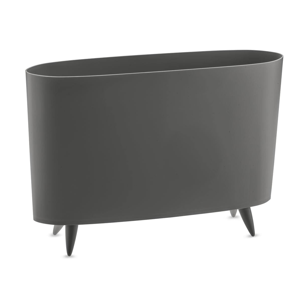 Koziol - Milano Newspaper Rack, Deep Grey