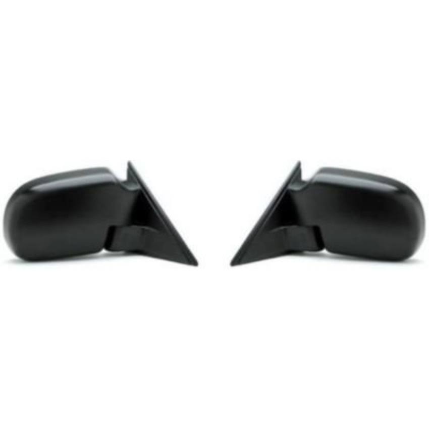 Kool Vue SET-GM49R Mirror Set of 2 Corner Mount Type Passenger u0026 Driver Side RH LH Plastic Primered Manual Folding
