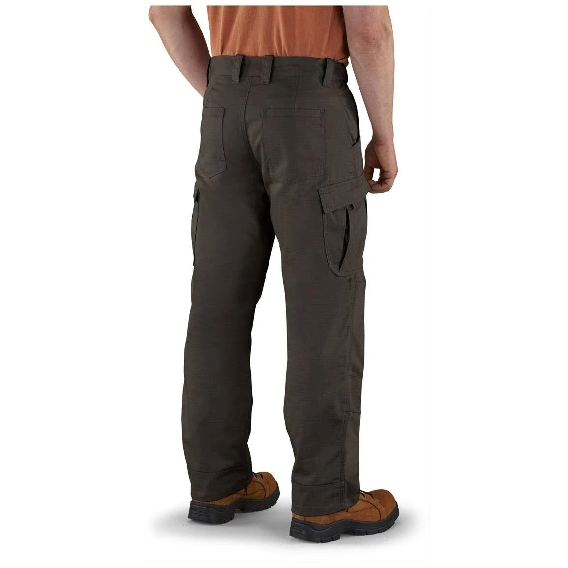 Guide Gear Men&s Ripstop Cargo Work Pants, Size: W38 L34, Dark Coffee