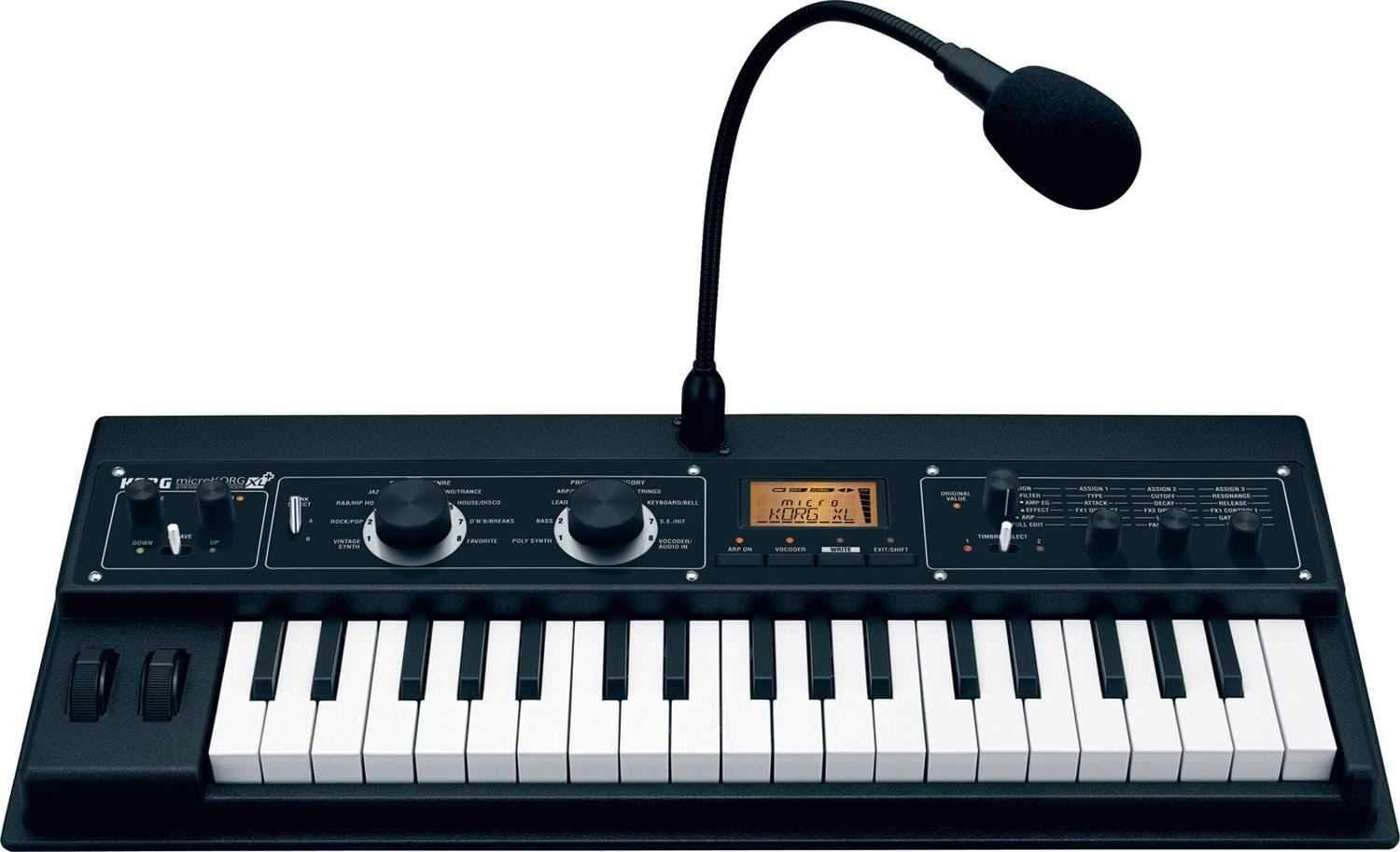 Korg MicroKORG XL+ 37-Key Synthesizer/Vocoder, Black