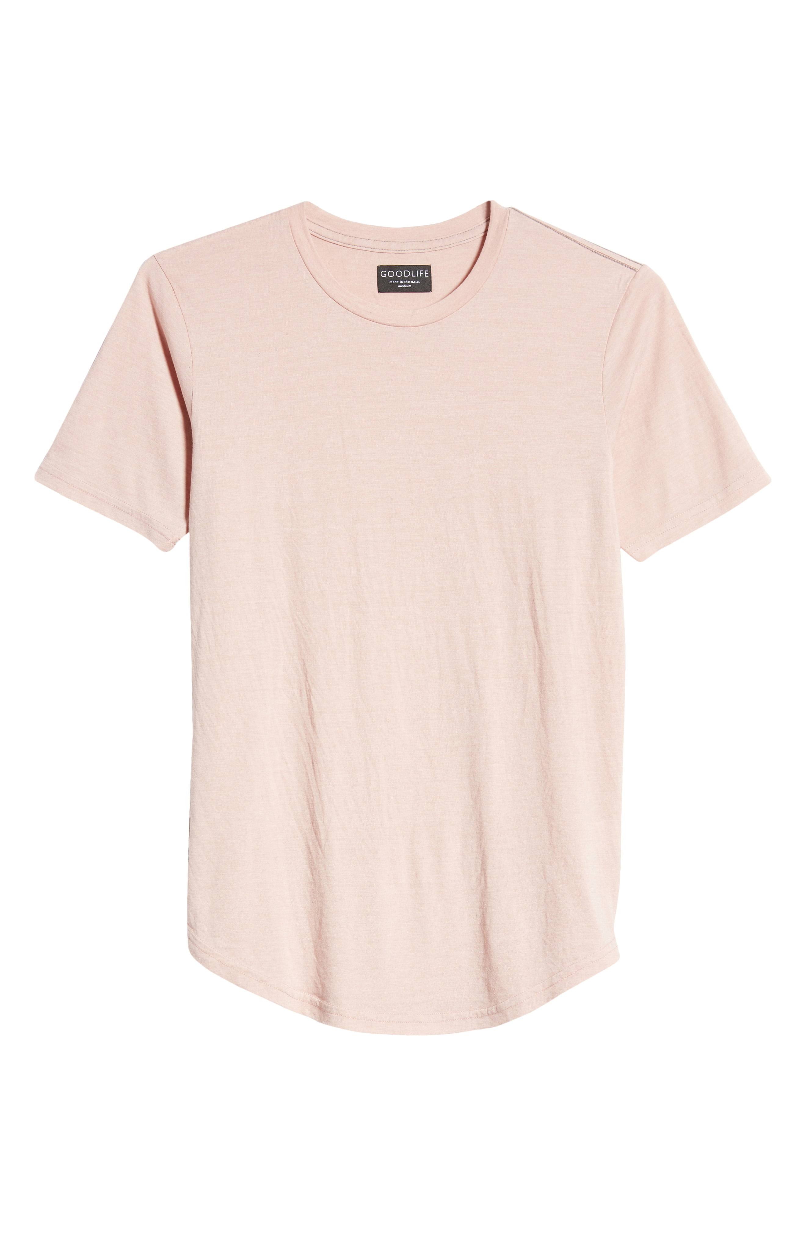 Goodlife Men&s Tri-Blend Scallop Crewneck T-Shirt | Pale Mauve