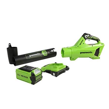 Greenworks 40V (120 MPH / 450 CFM) Cordless Axial Blower, 4Ah USB Battery (USB Hub) and Charger Included BL40B411