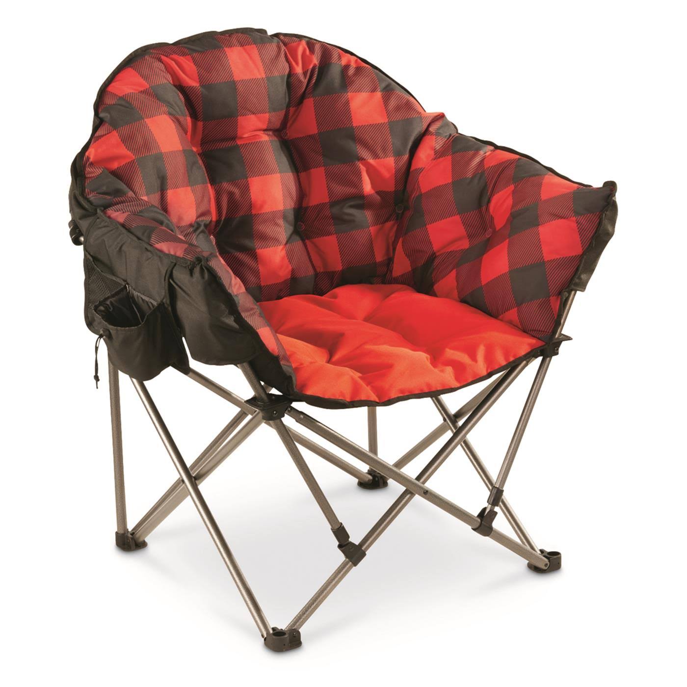 Guide Gear Oversized Club Camp Chair 500-Lb. Capacity, Tan/Brown