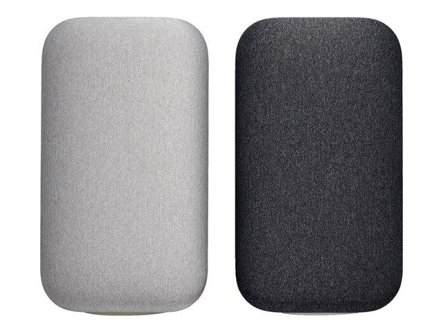 Google Home Max 2-way Smart Speaker - Pair - Wireless - Chalk/Charcoal