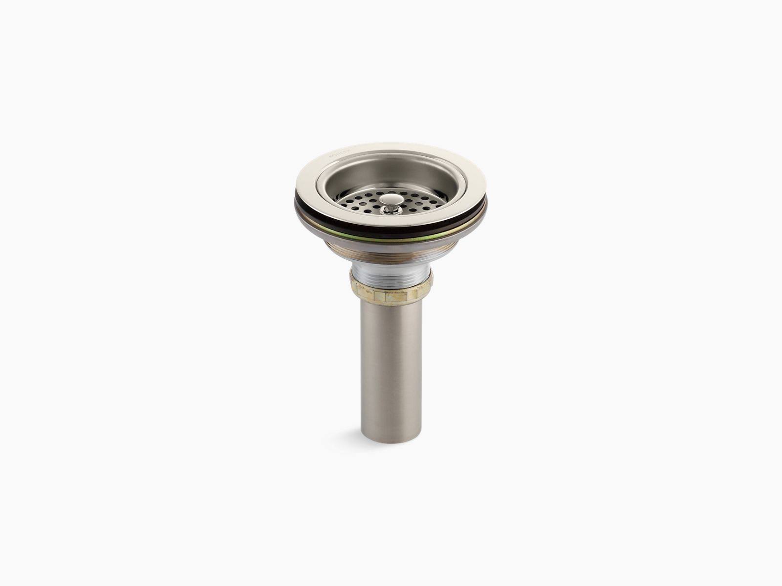 KOHLER K-8801-SN Duostrainer Sink Strainer, Vibrant Polished Nickel
