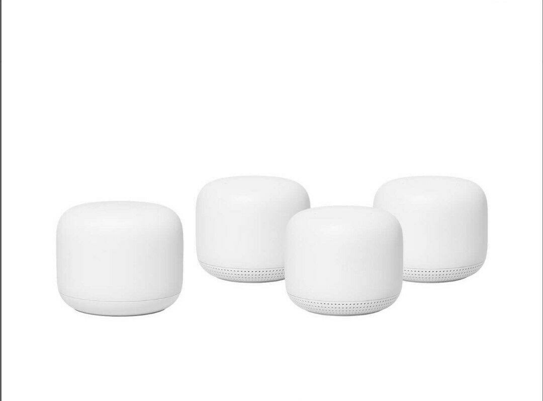 Google Nest WiFi Router - AC2200 Smart Mesh Wi-Fi Router 4 Pack