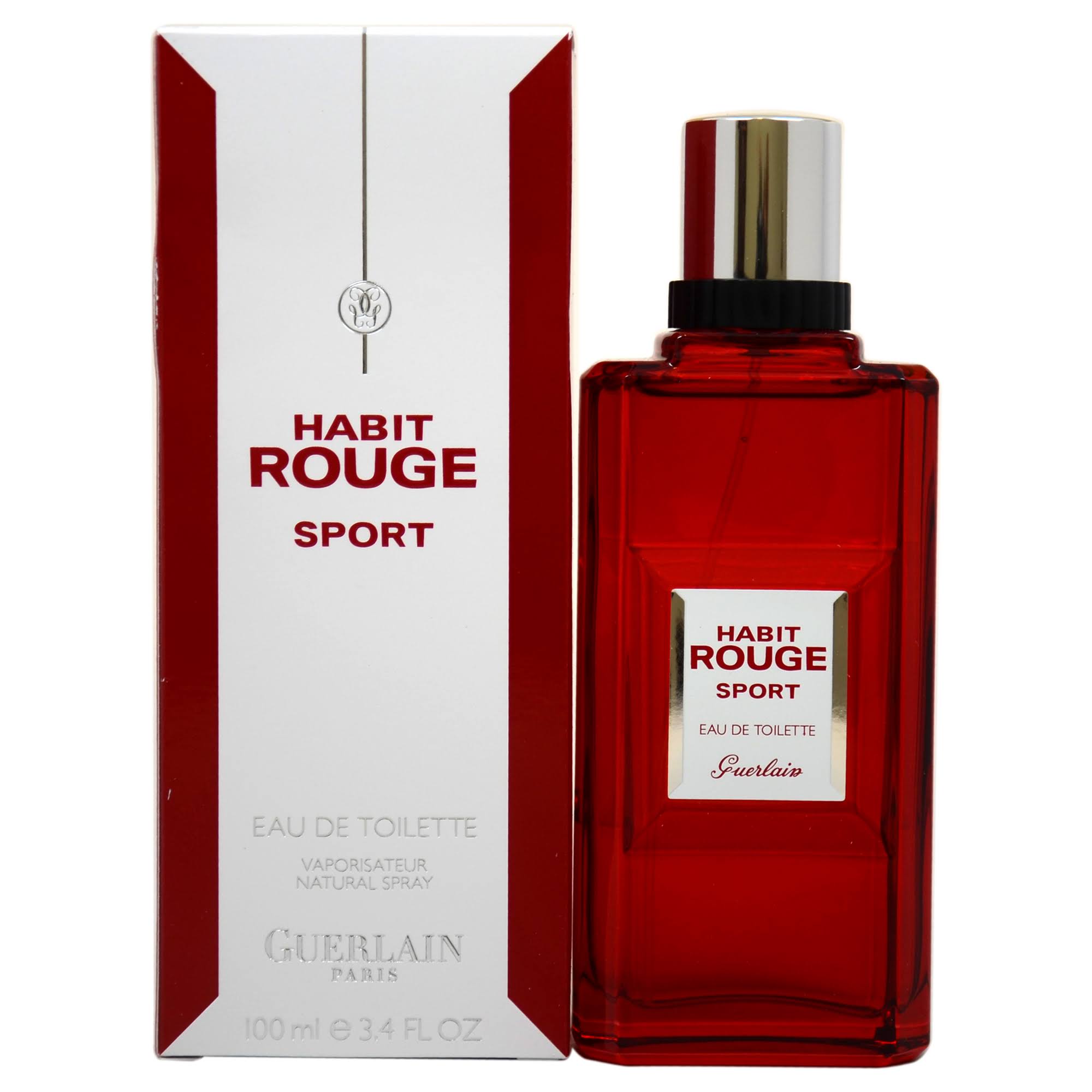 Habit Rouge Sport by Guerlain 3.4 oz Eau De Toilette Spray for Men