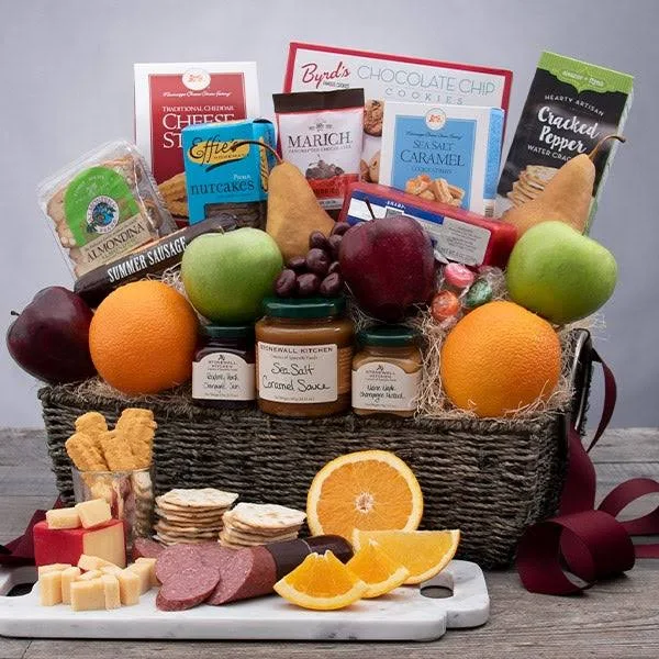 Bountiful Harvest - Fruit Gift Basket by Gourmet Gift Baskets - Fruit Baskets - Gift Baskets Delivered - Gift Baskets