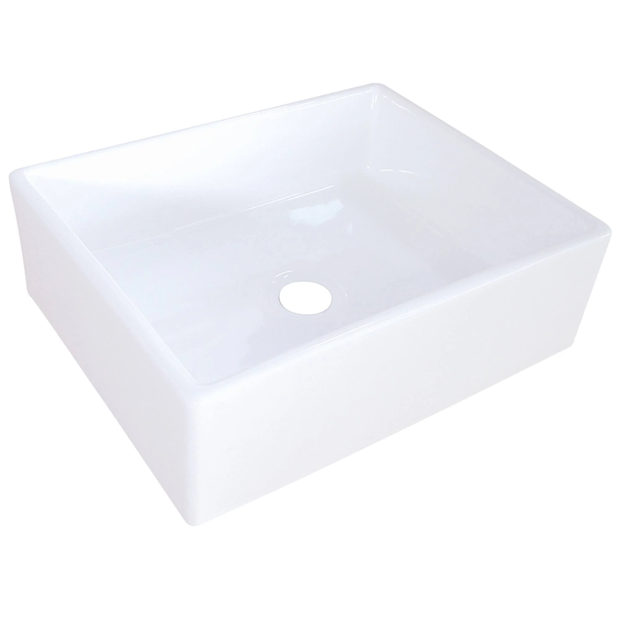Kingston Brass EV4158 Elements Vessel Sink, White