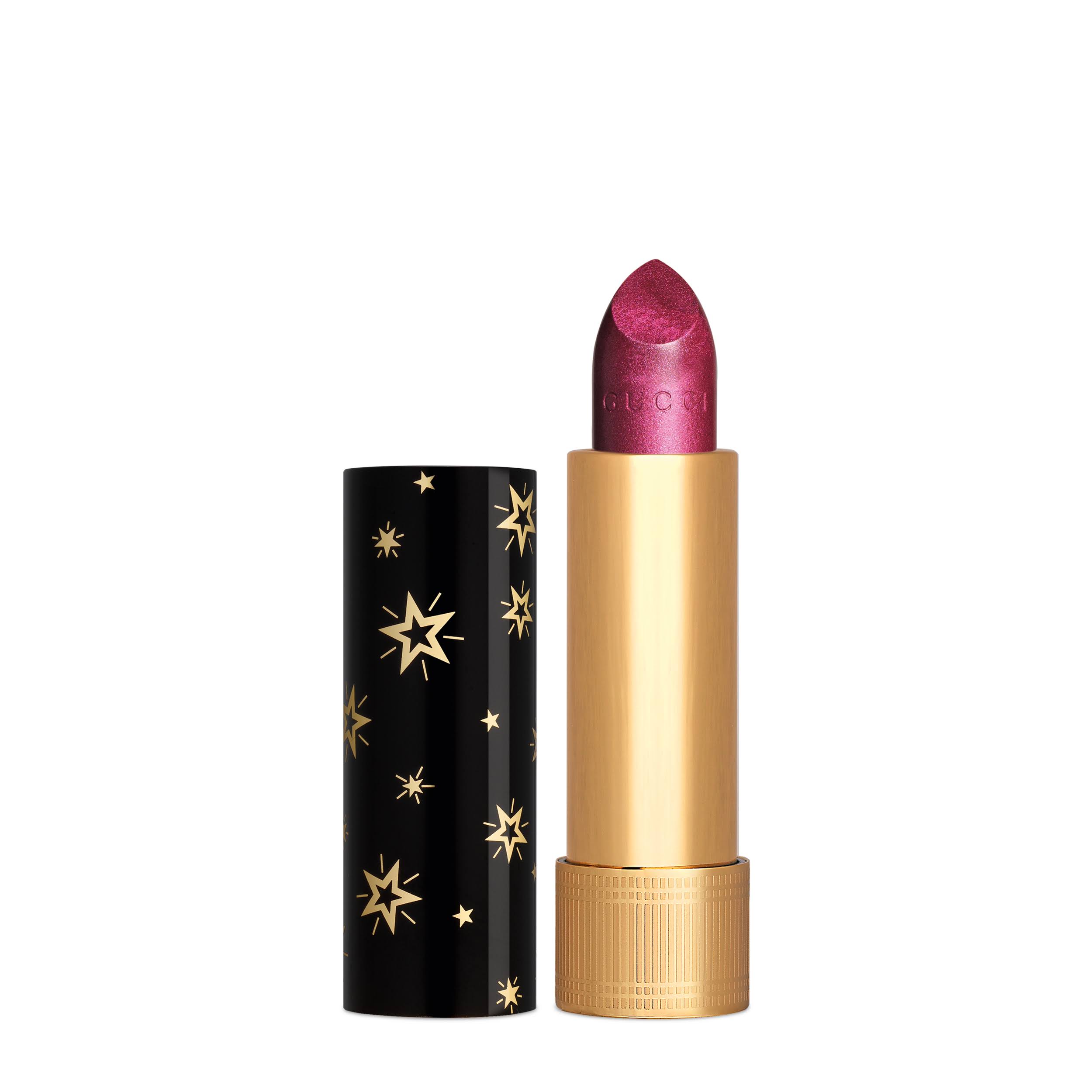 Gucci Rouge à Lèvres Gothique Metallic Lipstick - Billie Black Magenta