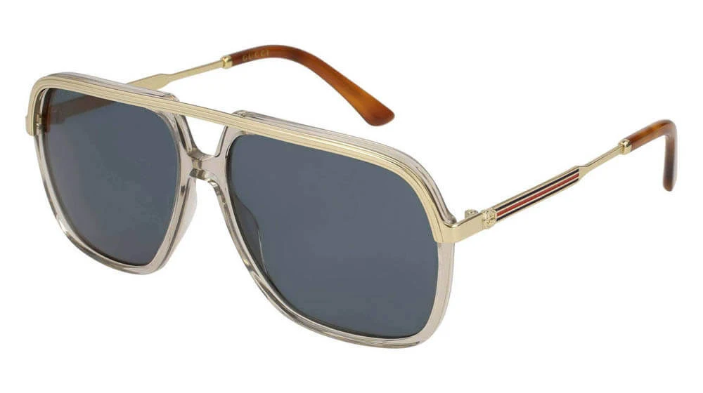 Gucci GG0200S 004 Shiny Transparent MUD/Endura Gold