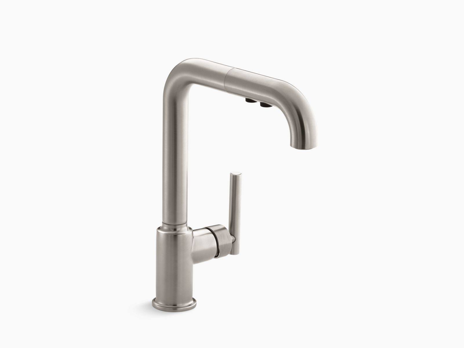 Kohler K-7505-VS Purist Kitchen Faucet Vibrant Stainless