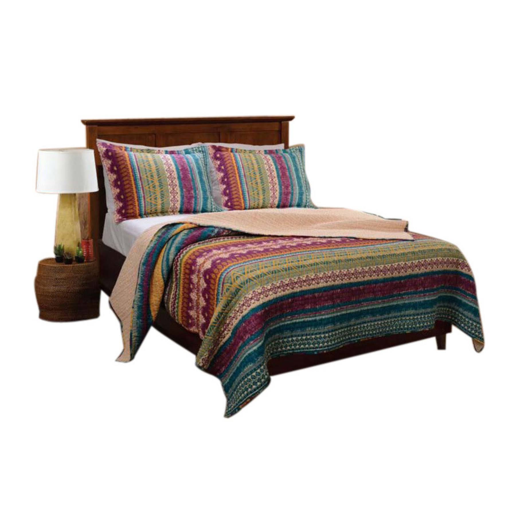 Greenland Home Fashions Southwest Quilt Set Twin