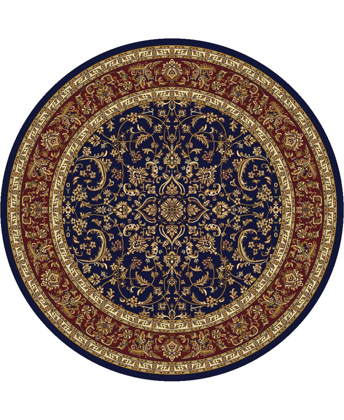 Radici USA Noble 1318 7&10x22 Round Navy Area Rug