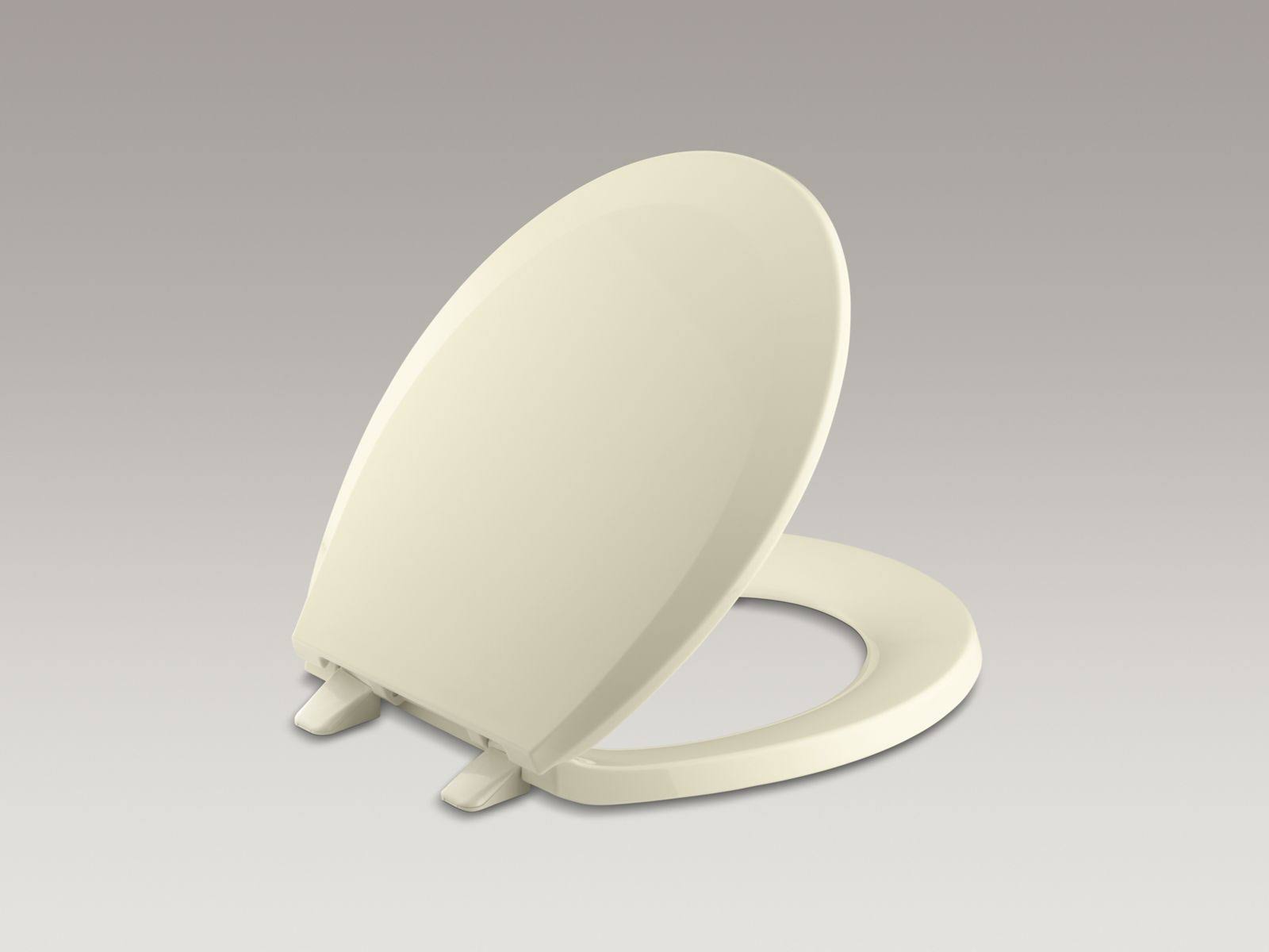 Kohler K-4662-12 Lustra with Quick-Release Hinges Round-Front Toilet Seat