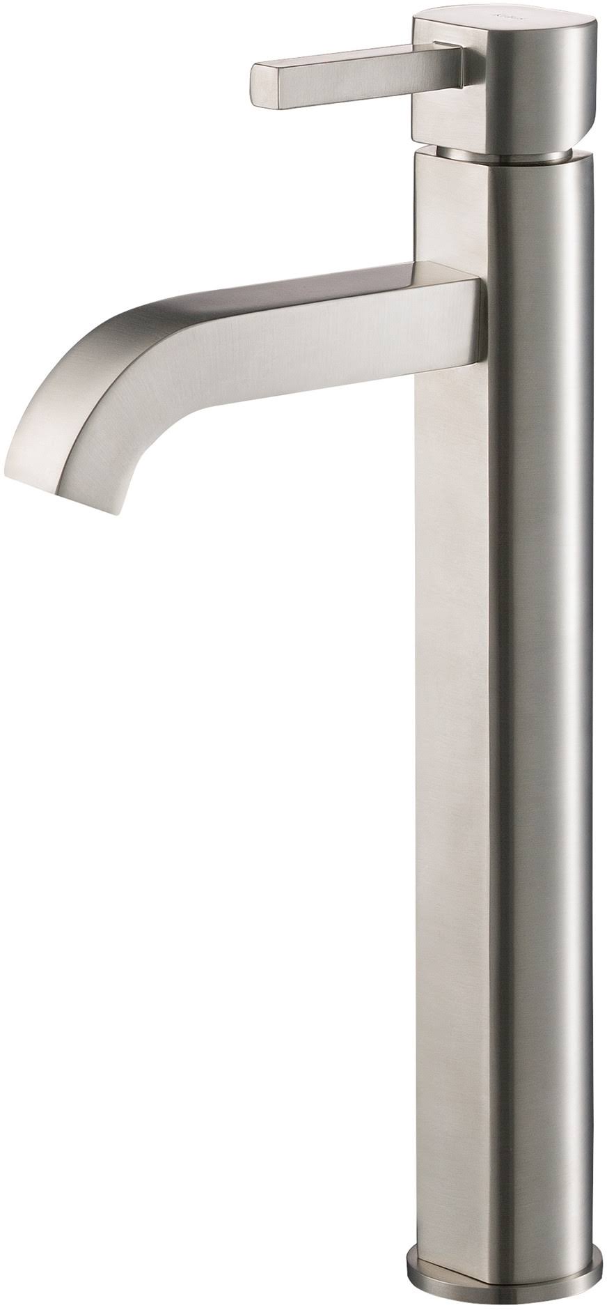 Kraus Ramus FVS-1007SN Vessel Bathroom Faucet - Satin Nickel
