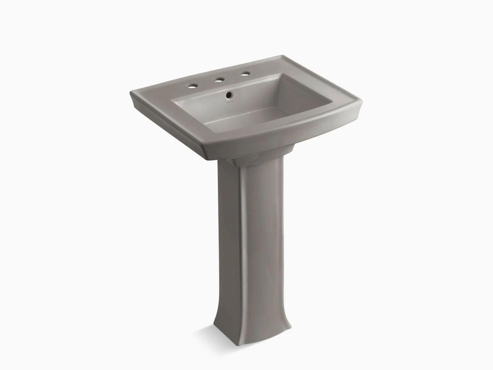 Kohler K-2359-8-K4 Archer 24x22 Pedestal Bathroom Sink - Cashmere