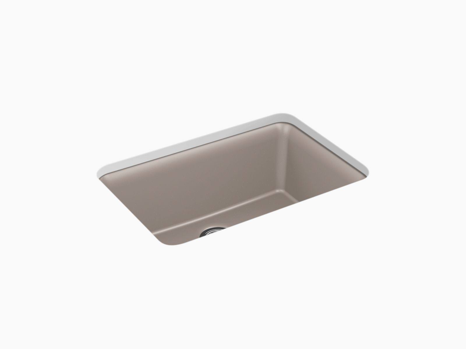 Kohler K-28000 Cairn 27-1/2x22 Undermount Single Basin Composite Kitchen Sink Matte Taupe