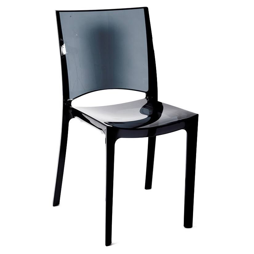 Grandsoleil Upon B-Side Dining Chair - Set of 2 Dark Smoked Gray