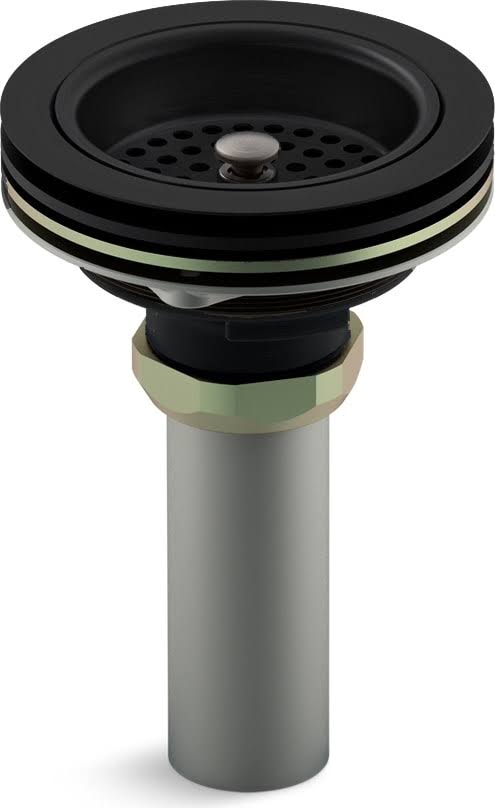 Kohler 8801-BL Duostrainer Sink Strainer, Matte Black